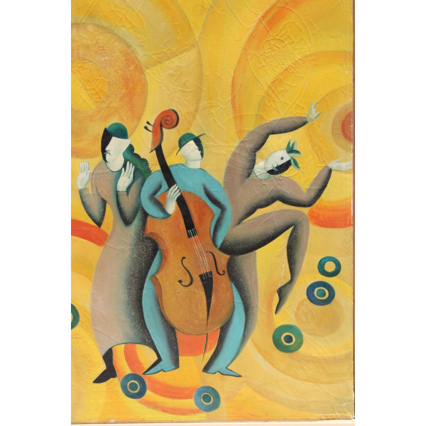 French_Oil_Painting_titled_Le_Dance,_1944 slide2