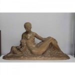 Woman w/Pan by Joe Descomps