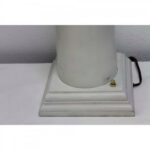 Pair of Wood Column Lamps