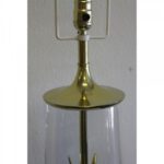 Brass and Glass Lamp attrib. to Laurel