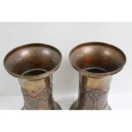 Pair of Brass/Copper Vases