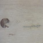 Mary Wright Frosted Oak Serving/Hostess Tray