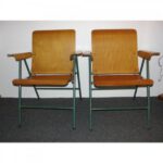 Russel Wright Wood Folding Chairs