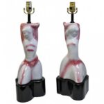 Pair of Ceramic Lamps, attributed to Heifetz