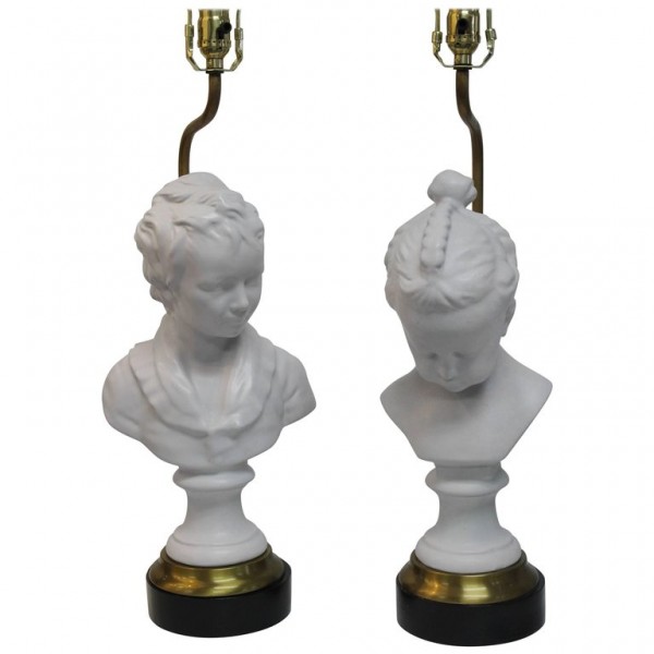 Ceramic His and Hers Lamps