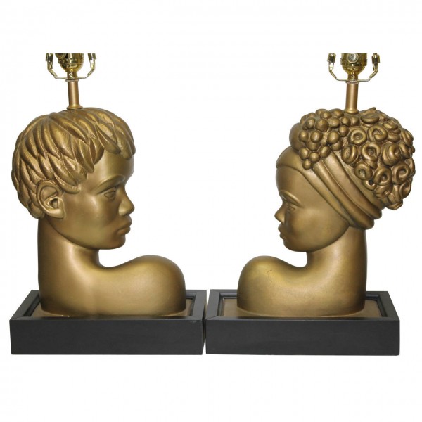 Custom Brazilian/Caribbean Bust Lamps