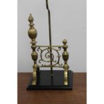 Custom Pair of English Fire Dog Lamps