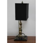 Custom Pair of English Fire Dog Lamps