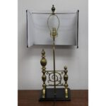 Custom Pair of English Fire Dog Lamps