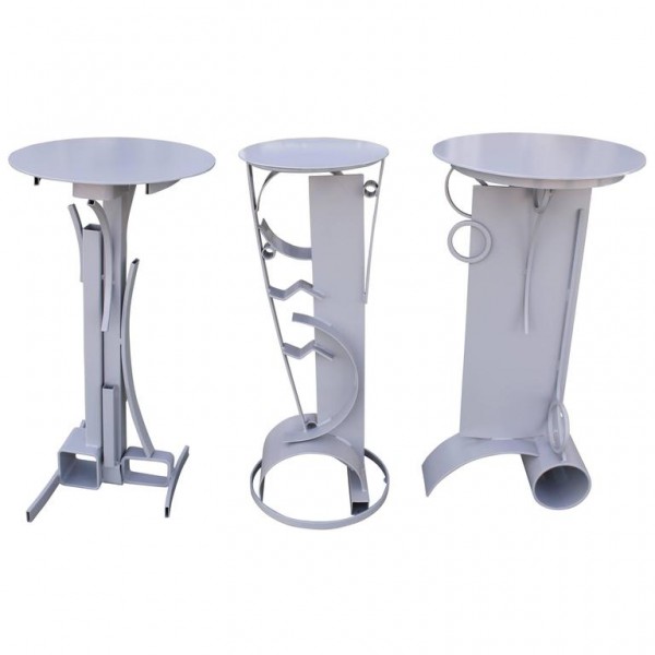 Three Custom Pedestals