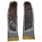 Monumental Pair of Geode Lamps