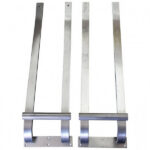 Pair of Steel Door Handles