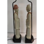 Pair of Wood Asian Lamps