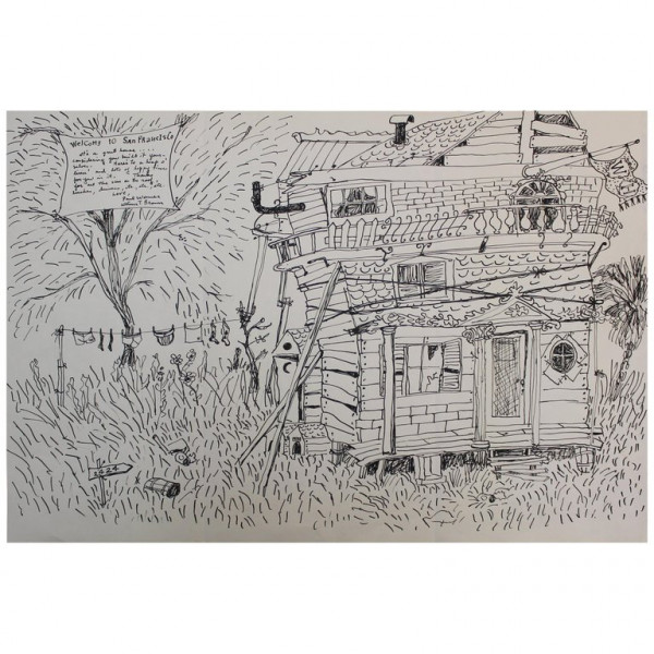 Drawing by Paul Wonner and William Theophilus Brown