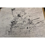 Drawing by Paul Wonner and William Theophilus Brown