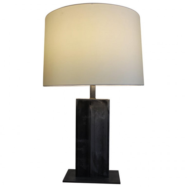 Custom Rectangular Steel Table Lamp, Medium Version circa 2010