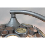 Custom Modernist Glass and Steel Lamp