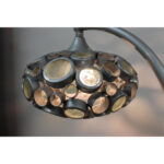 Custom Modernist Glass and Steel Lamp