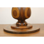 Vintage Wood Marquetry Lamp