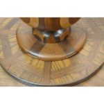 Vintage Wood Marquetry Lamp