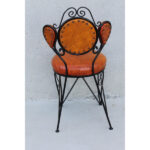 Four Patio Chairs with Paisley Pattern