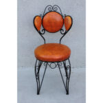 Four Patio Chairs with Paisley Pattern