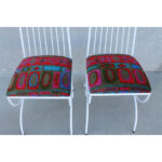 Pair of Patio Chairs with Jack Lenor Larsen Fabric