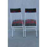 Pair of Patio Chairs with Jack Lenor Larsen Fabric
