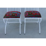 Pair of Patio Chairs with Jack Lenor Larsen Fabric