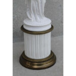 Pair of Porcelain Goddess Lamps, Demeter and Iris