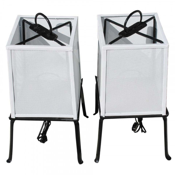 Pair of Japanese Lantern Table Lamps circa 1950s