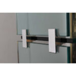 Chrome and Glass Ã‰tagÃ¨re attributed to Leon Rosen for Pace Collection