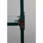 Chrome and Glass Ã‰tagÃ¨re attributed to Leon Rosen for Pace Collection