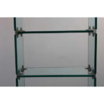 Chrome and Glass Ã‰tagÃ¨re attributed to Leon Rosen for Pace Collection