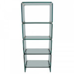 Chrome and Glass Ã‰tagÃ¨re attributed to Leon Rosen for Pace Collection