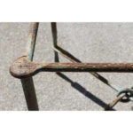 Brutalist Hand Hammered Steel Side Table