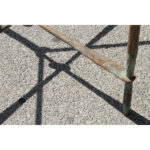 Brutalist Hand Hammered Steel Side Table