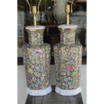 Porcelain Japanese Lamps Decorated in Hong Kong