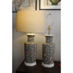 Porcelain Japanese Lamps Decorated in Hong Kong
