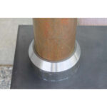 Copper and Steel Brutalist Sculpture