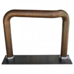 Copper and Steel Brutalist Sculpture