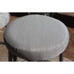 Three Custom Futuristic Swivel Barstools