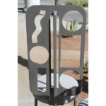 Three Custom Futuristic Swivel Barstools