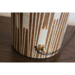 Ceramic Lamp with Cattail Pattern