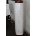 Ceramic Cylindrical Abstract Lamp