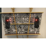 Tiki Bar with Stools and Back Bar