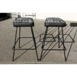 Tiki Bar with Stools and Back Bar