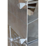 Futuristic Aluminum Magazine / Log Holder Rack