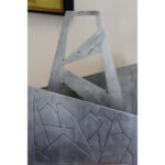 Futuristic Aluminum Magazine / Log Holder Rack