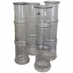 BLENKO Bamboo Glass Vases